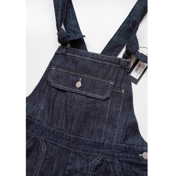 NWT Denimist Tie Strap Relaxed Overall - Drapey Rinse Indigo Causal All in One - Picture 7 of 12